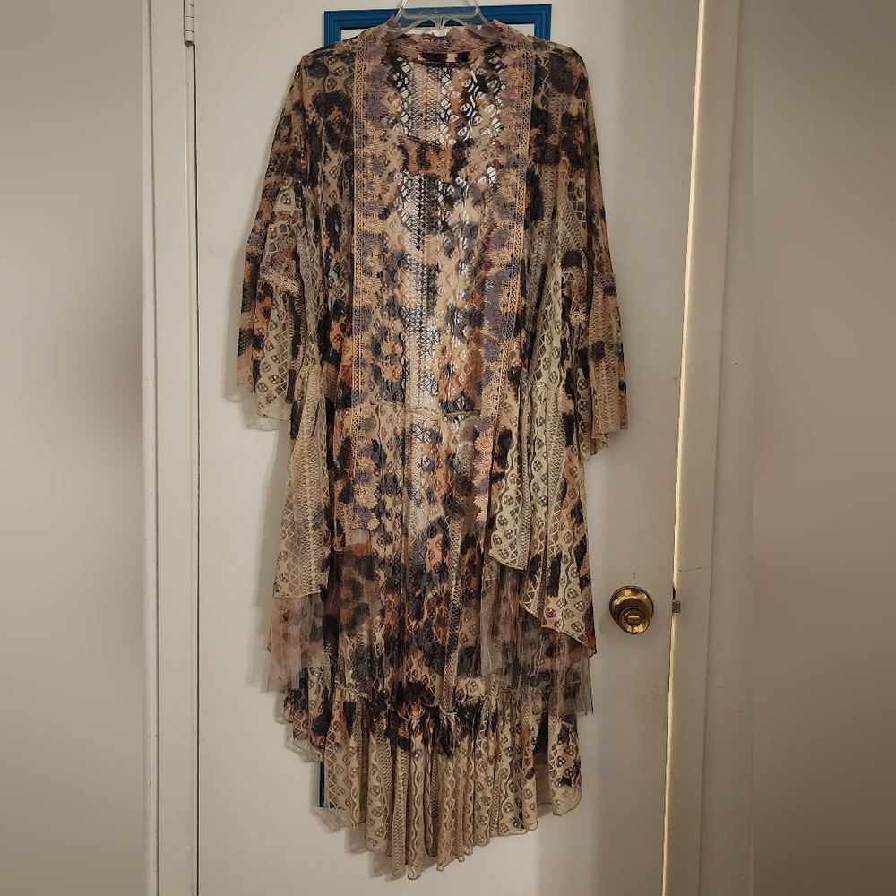 Animal Print Lace/Tulle shrug